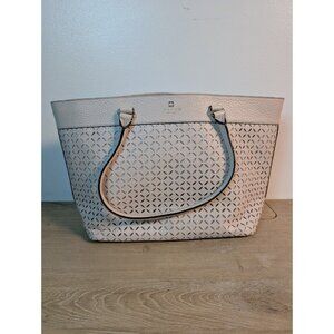 Kate Spade Perri Lane Huntington Purse Tote Bag Perforated Leather Gold Hardware